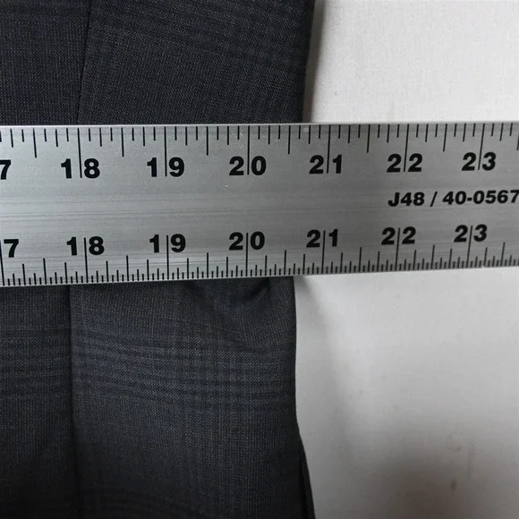 Hugo Boss 40R Gray Glenn Check Paolini/Movio‎ USA Made Sport Coat Suit Jacket